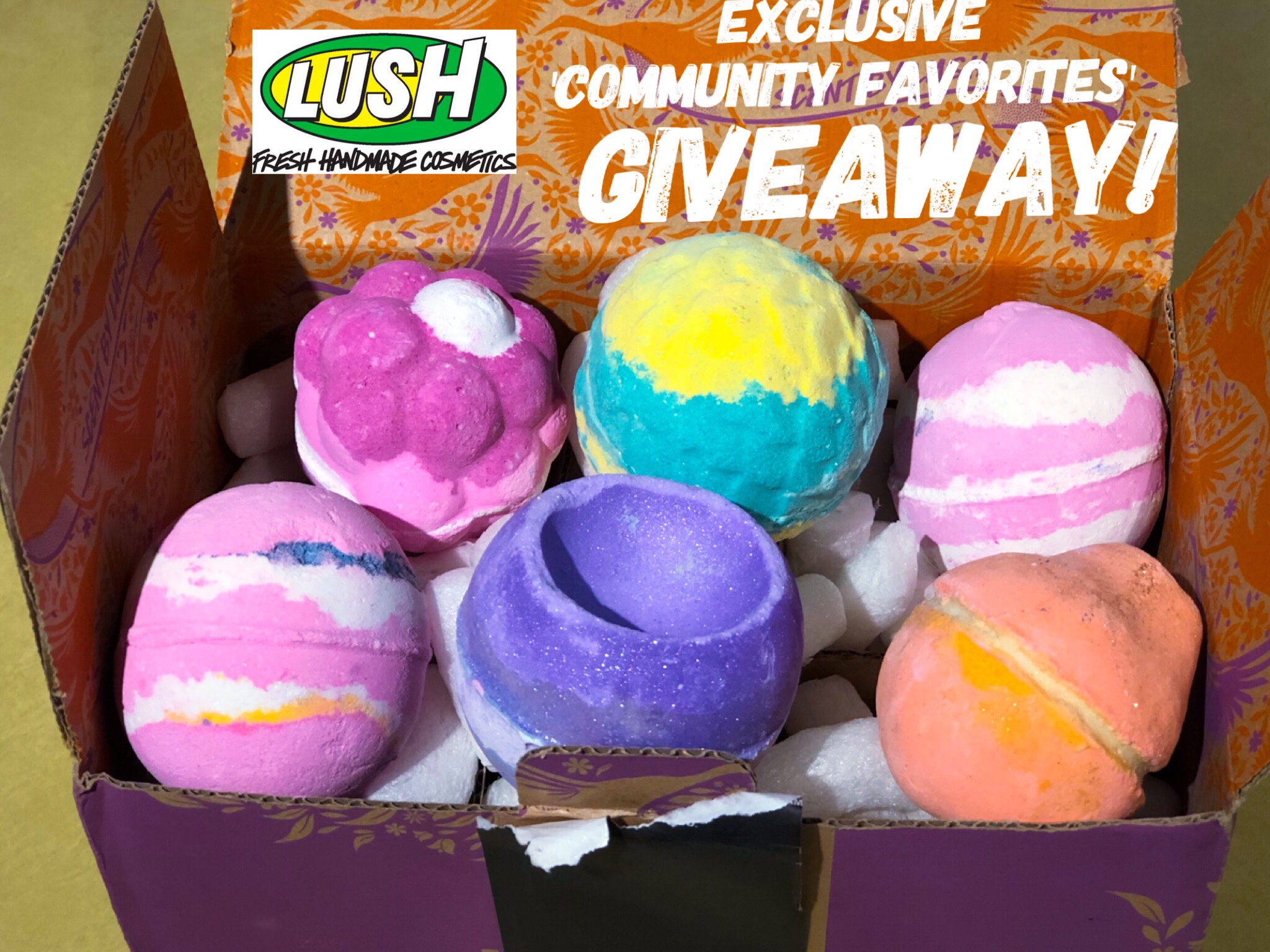 Giveaway Community Favorites bath bombs on Instagram Lush Encyclopedia